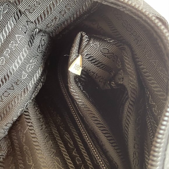 Prada Vintage Tessuto Sling Black Nylon Cross Body Bag - Picture 8 of 8